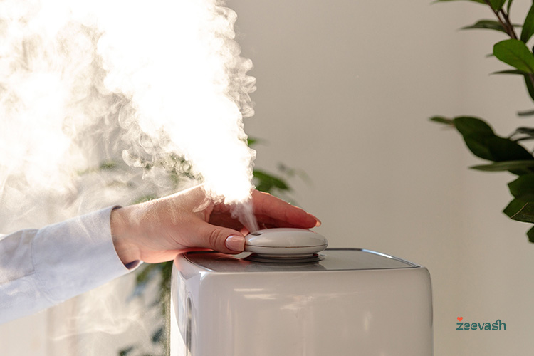 دستگاه بخور را روی یک سطح صاف و پایدار قرار دهید تا از تکان خوردن و نشتی آب جلوگیری شود.